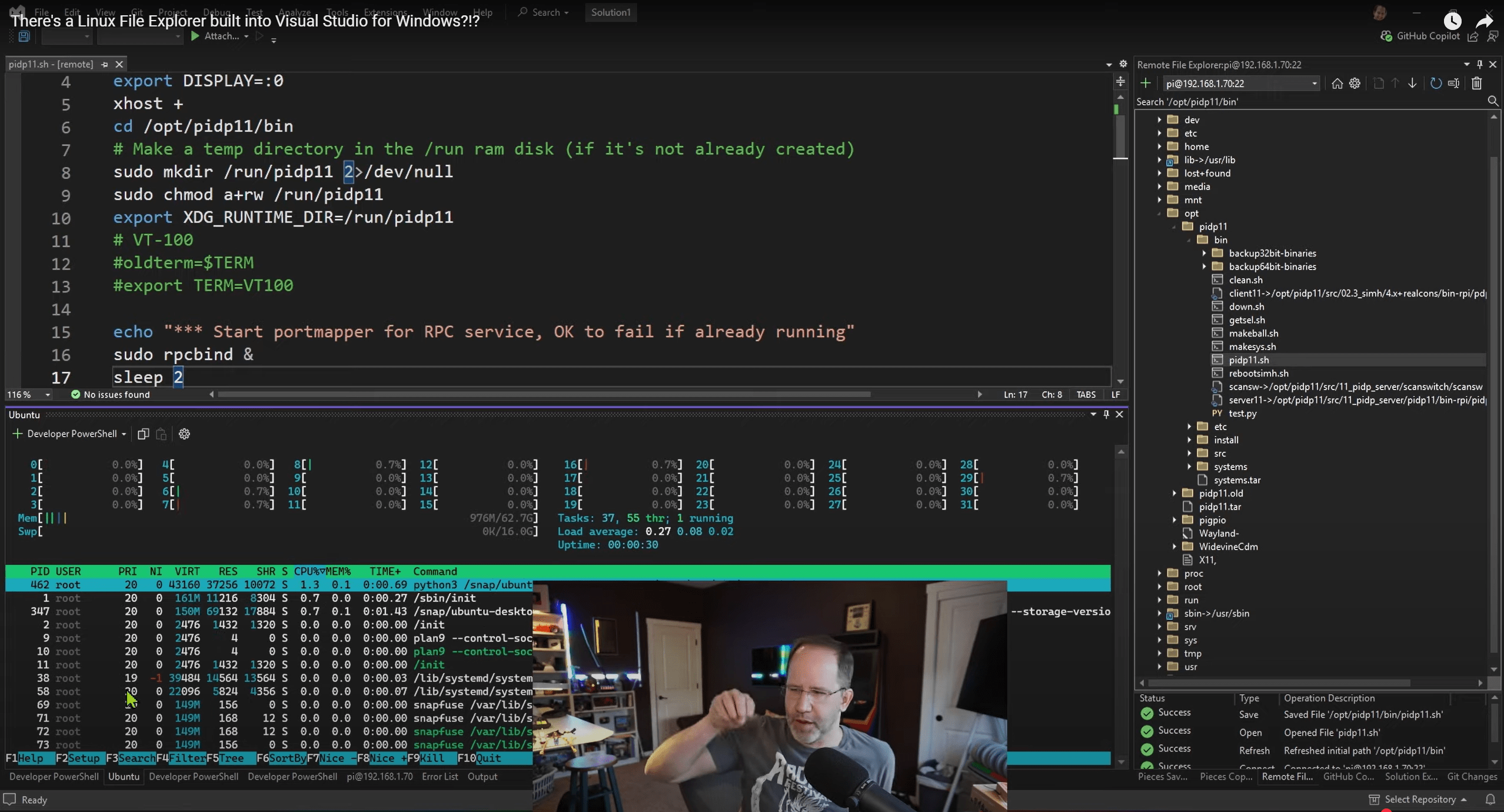 There’s a Linux File Explorer built into Visual Studio!?!